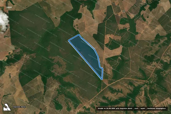 Imagem de satélite de Fazenda Sucuri V - Mat. 760 em Chapada dos Guimarães - MT