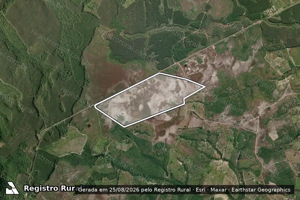 Imagem de satélite de Fazenda Dois Amigos - Parte 1 em Belmonte - BA