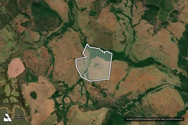 Imagem de satélite de Fazenda Furnas e Buracão I - Gleba 06 em Comendador Gomes - MG
