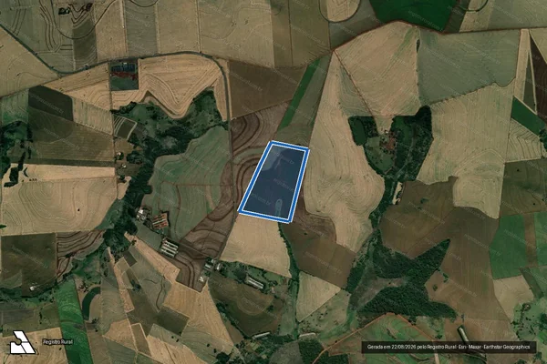 Imagem de satélite de SÍTIO RENASCER ? ÁREA 2 - Parcela 1 em Barra do Jacaré - PR