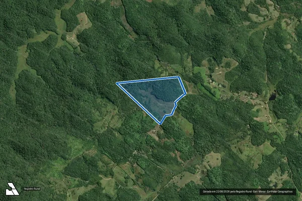 Imagem de satélite de Fazenda Tropical - Lotes 390 e 392 em Registro - SP