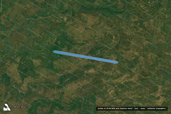 Imagem de satélite de FAZENDA PORTO ALEGRE - Parte 2 em Barão de Melgaço - MT