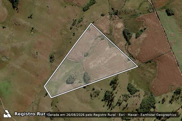 Imagem de satélite de FAZENDA DO TIGRE em Lages - SC