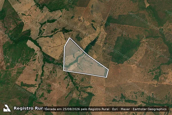 Imagem de satélite de FAZENDA PROTEÇÃO DIVINA - 001 em Araguaçu - TO