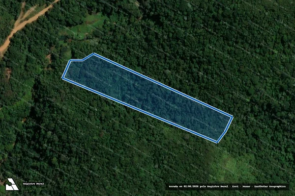 Imagem de satélite de FUNDA - PÉ DO MORRO - II em Itaverava - MG