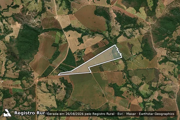 Imagem de satélite de FAZENDA JOÃO DE DEUS - Parte 1 em Silvânia - GO