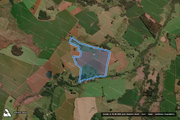 Imagem de satélite de São Francisco - Parte 3 em Bossoroca - RS