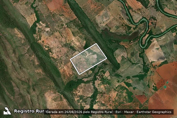 Imagem de satélite de PA PARAÍSO ? LOTE 53 - PARTE I em Unaí - MG
