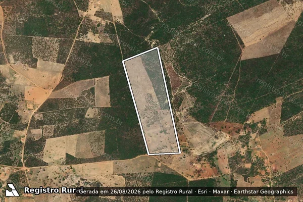 Imagem de satélite de FAZENDA LOPES - GLEBA A em Ouricuri - PE
