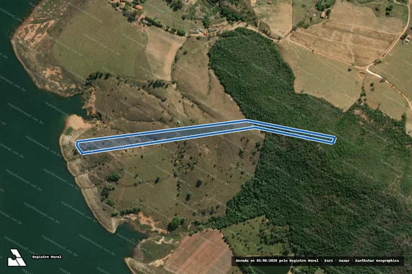Imagem de satélite de FAZENDA DA GRAMA - PARCELA 06 em Carmo do Rio Claro - MG