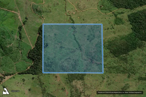 Imagem de satélite de Lote 06 da Gleba 26 - PAD Burareiro - PARTE 3 em Governador Jorge Teixeira - RO