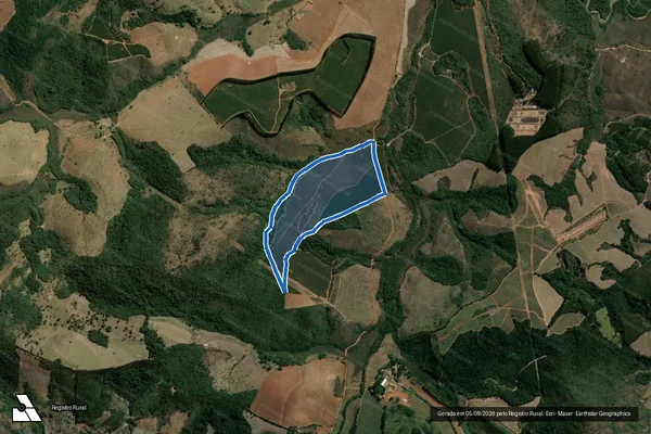 Imagem de satélite de FAZENDA CONSERVA - PARTE 3 em Oliveira - MG