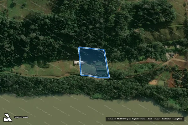 Imagem de satélite de SITIO BAPTISTELIO III - GLEBA 02 em Paial - SC