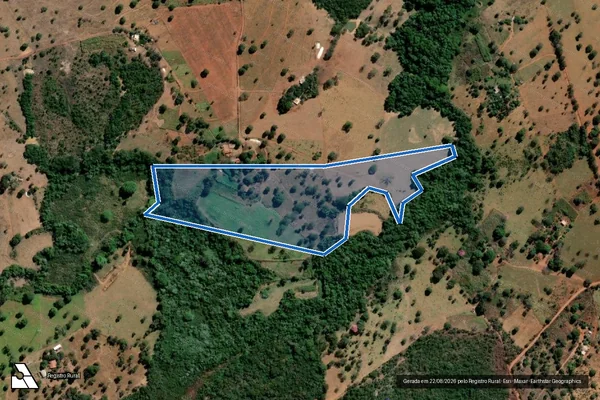 Imagem de satélite de Fazenda Forquilha e Sucuri - Gleba 33 em Unaí - MG