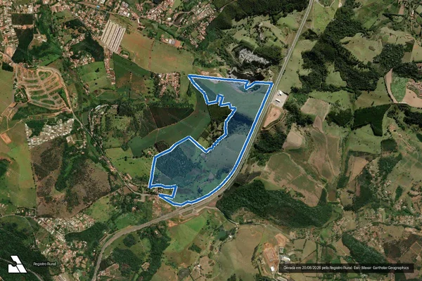 Imagem de satélite de Fazenda Santana - Parcela 1 em Bragança Paulista - SP