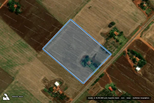 Imagem de satélite de P. A. Itamarati II (Gleba G) - Lote 1578 em Ponta Porã - MS