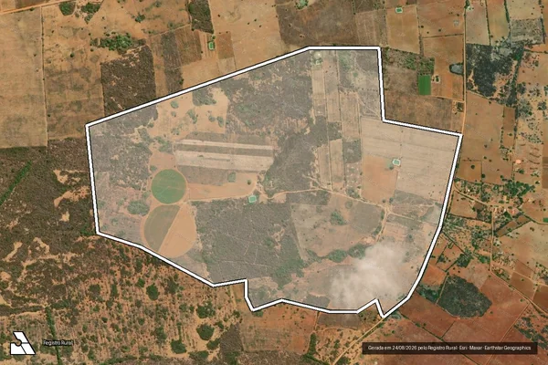 Imagem de satélite de FAZENDA KATIA - 001 em João Dourado - BA