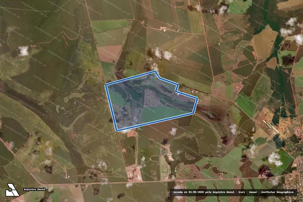 Imagem de satélite de Faz.Floresta Negra-Lote 73 - Parte 1 em Canarana - MT