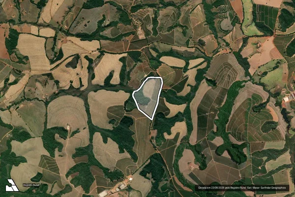 Imagem de satélite de Pasto do Juquinha da Fazenda do Vau - Parcela 1 em Luminárias - MG