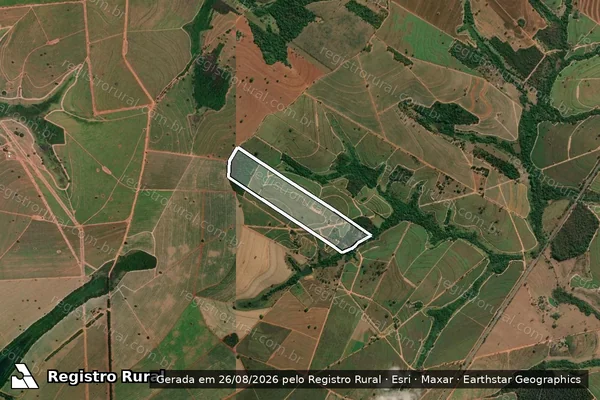Imagem de satélite de Sitio Anjo da Guarda - Parte 001 em José Bonifácio - SP