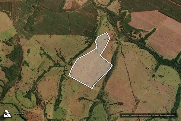 Imagem de satélite de Fazenda Buriti Grande - Gleba 01 em Prata - MG