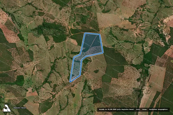 Imagem de satélite de FAZENDA MACAUBAS - Parte 1 em Cachoeira de Goiás - GO