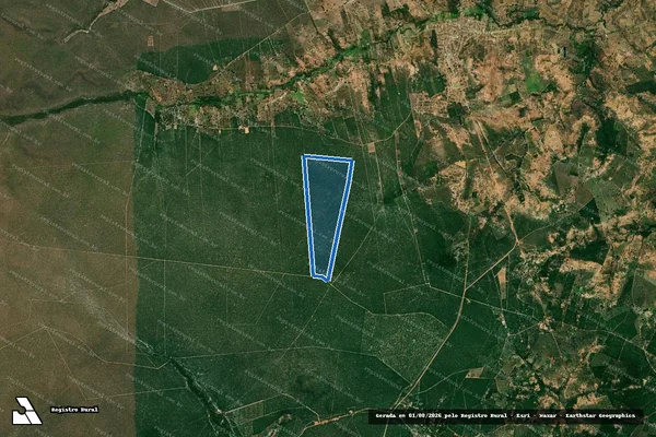 Imagem de satélite de FAZENDA PEDRA MINA em Canápolis - BA