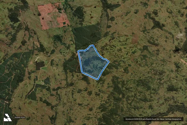 Imagem de satélite de Fazenda Ramada - Gleba A-Odilon em Painel - SC