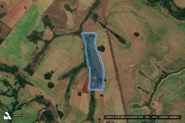 Imagem de satélite de Fazenda Nossa Senhora de Fatima I e II - PARTE 1 em Quirinópolis - GO