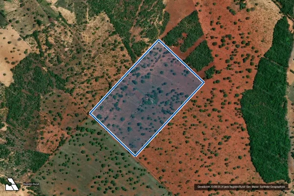 Imagem de satélite de FAZENDA MIMOSO , DENOMINADO POR  LOTE 14-  S,DO NÚCLEO DE  COLONIZAÇÃO  DE UNAÍ - Parcela 1 em Unaí - MG