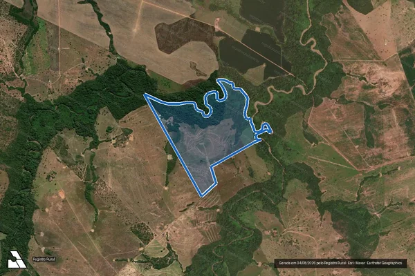 Imagem de satélite de FAZENDA GARÇA BRANCA  - Parte 1 em Planalto da Serra - MT