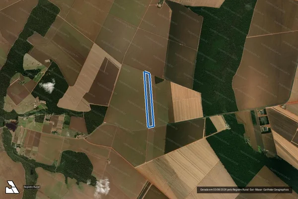 Imagem de satélite de FAZENDA SÃO FRANCISCO ? LOTE 76 - Parte 1 em Nova Mutum - MT
