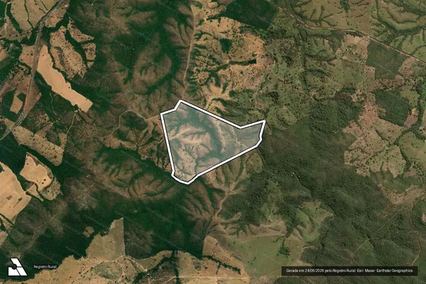 Imagem de satélite de FAZENDA BURITY DO JACARÉ - GLEBA 5 - Parte 5 em Cocalzinho de Goiás - GO