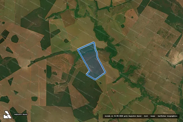 Imagem de satélite de Fazenda Campo Formoso - Gleba 6 em Campo Grande - MS