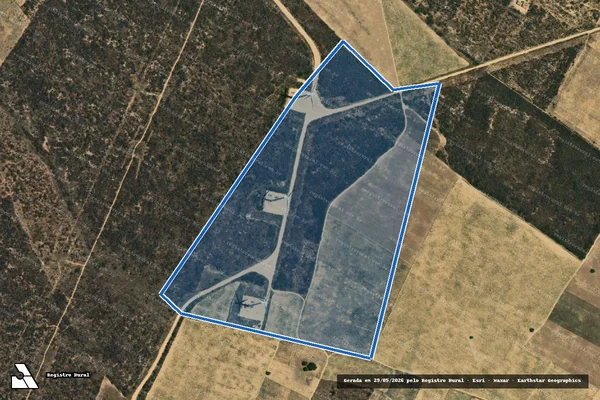 Imagem de satélite de SERRA DO DESERTO/ SERRA DO ARARIPE - Parte 1 em Marcolândia - PI