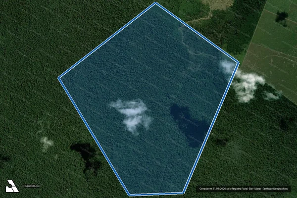 Imagem de satélite de LOTE 11ME P2-SER SÃO SEBASTIÃO - Parte 2 em Porto Velho - RO