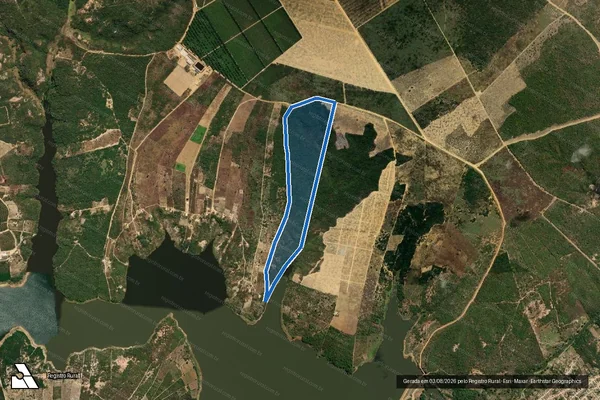 Imagem de satélite de Fazenda Bela Vista - Fazenda Bela Vista em Ninheira - MG