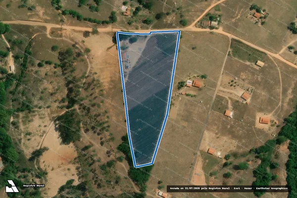 Imagem de satélite de SITIO MEU RECANTO - PARTE 1 em Oliveira - MG