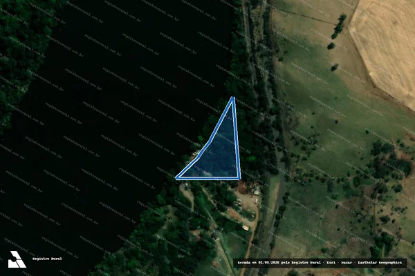 Imagem de satélite de FAZENDA SANTA TEREZINHA - GLEBA B em Jataizinho - PR