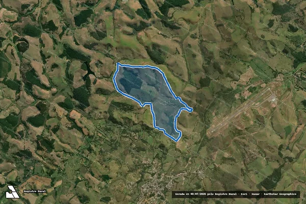 Imagem de satélite de FAZENDA SANTA LUZIA - Parcela 1 em Rio Novo - MG