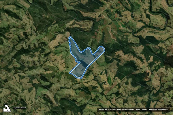 Imagem de satélite de Fazenda Cantuzinho - Parte 1 em Palmital - PR