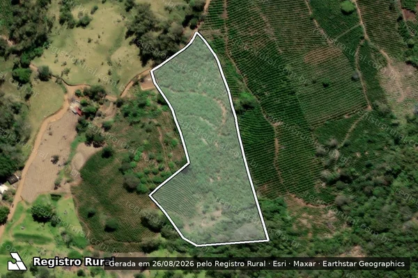 Imagem de satélite de SÍTIO SANTO ANTONIO - Parte 1 em Bueno Brandão - MG