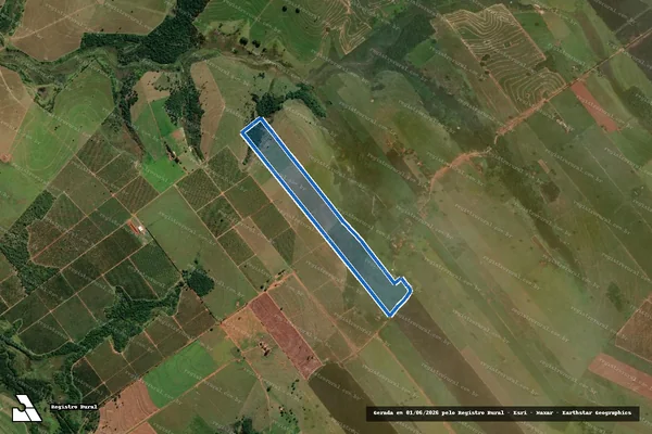 Imagem de satélite de Sítio Nossa Senhora Aparecida da JM - PARTE 1 em Getulina - SP