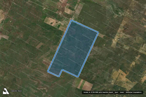 Imagem de satélite de FAZENDA BAIXA DO CAPITÃO MOR - Parte 1 em Governador Dix-Sept Rosado - RN