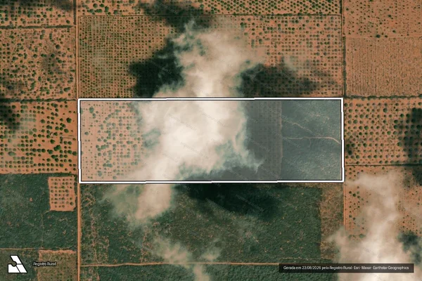 Imagem de satélite de Projeto de Assentamento Planalto do Mel ? Lote 62 - Parte 1 em Porto do Mangue - RN