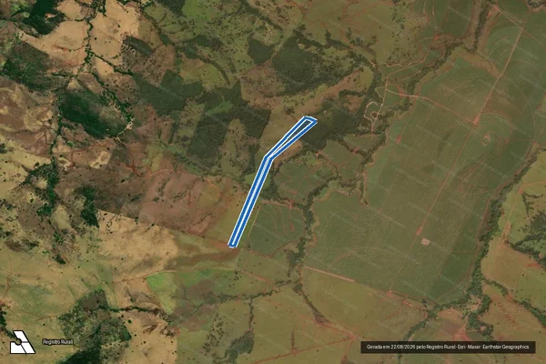 Imagem de satélite de FAZENDA MONTE ALEGRE - Gleba 03 em Goianésia - GO