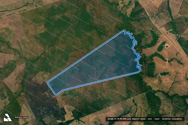 Imagem de satélite de LOTE 08 DO LOTEAMENTO ARAGUACEMA, 13ª ETAPA - Parte 2 em Abreulândia - TO