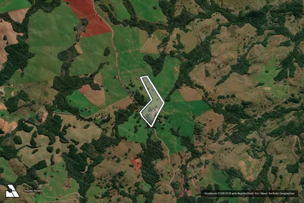 Imagem de satélite de ]FAZENDA SÃO CRISPIM ? GLEBA 2 - FAZENDA SÃO CRISPIM 1-2 em André da Rocha - RS