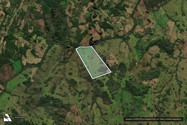Imagem de satélite de COXILHA  DOS PIEGAS-4° DISTRITO - Parte 1 em Canguçu - RS
