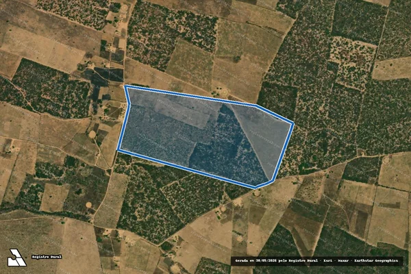 Imagem de satélite de SERRA DO OLHO D ÁGUA  - Parte 2 em Bodocó - PE